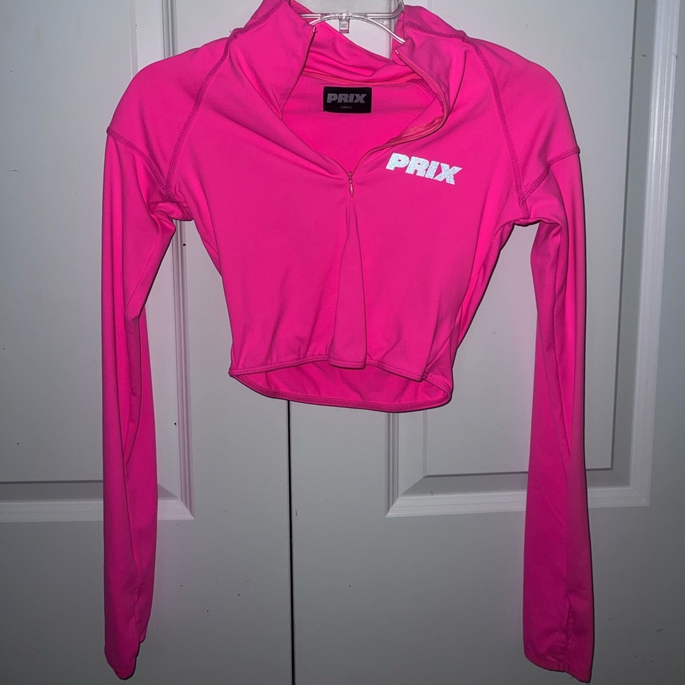 Prix workshop long sleeve cropped top